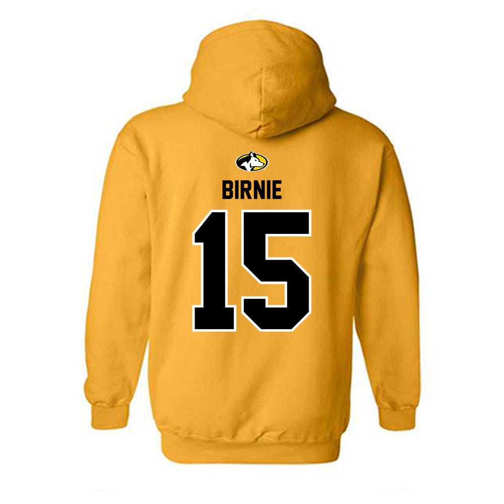 Michigan Tech - NCAA Men's Ice Hockey : Carson Birnie - Generic Shersey Hooded Sweatshirt-1