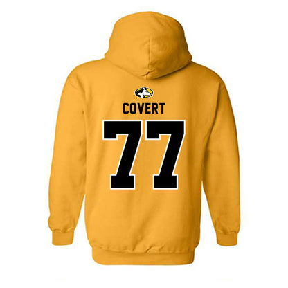 Michigan Tech - NCAA Football : Andrew Covert - Generic Shersey Hooded Sweatshirt