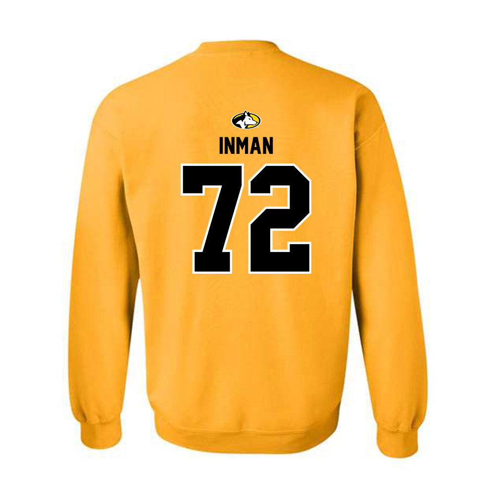 Michigan Tech - NCAA Football : Bryar Inman - Generic Shersey Crewneck Sweatshirt-1