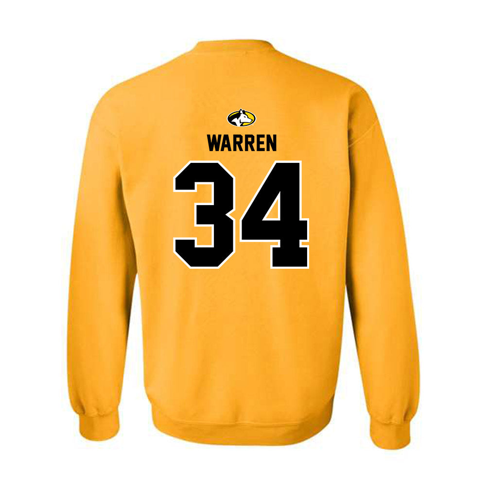 Michigan Tech - NCAA Men's Basketball : Grant Warren - Generic Shersey Crewneck Sweatshirt