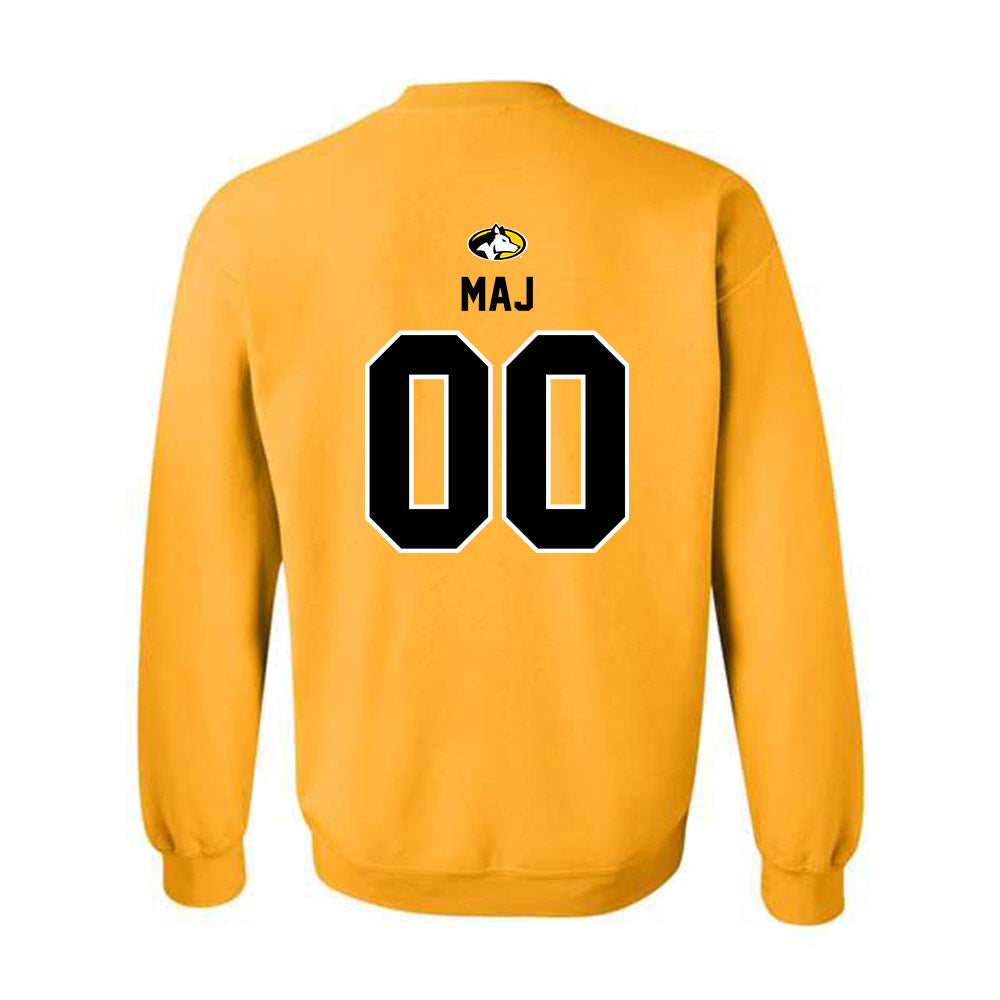Michigan Tech - NCAA Football : Max Maj - Generic Shersey Crewneck Sweatshirt-1