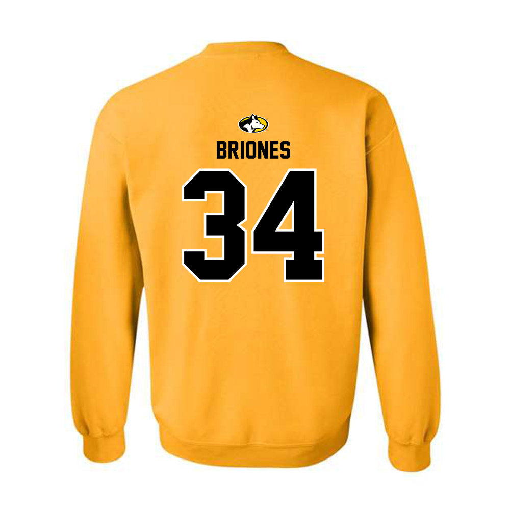 Michigan Tech - NCAA Football : Connor Briones - Generic Shersey Crewneck Sweatshirt-1
