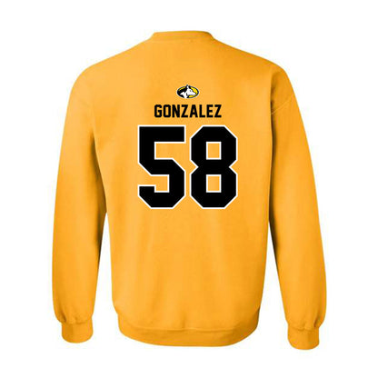 Michigan Tech - NCAA Football : Adrian Gonzalez - Generic Shersey Crewneck Sweatshirt-1