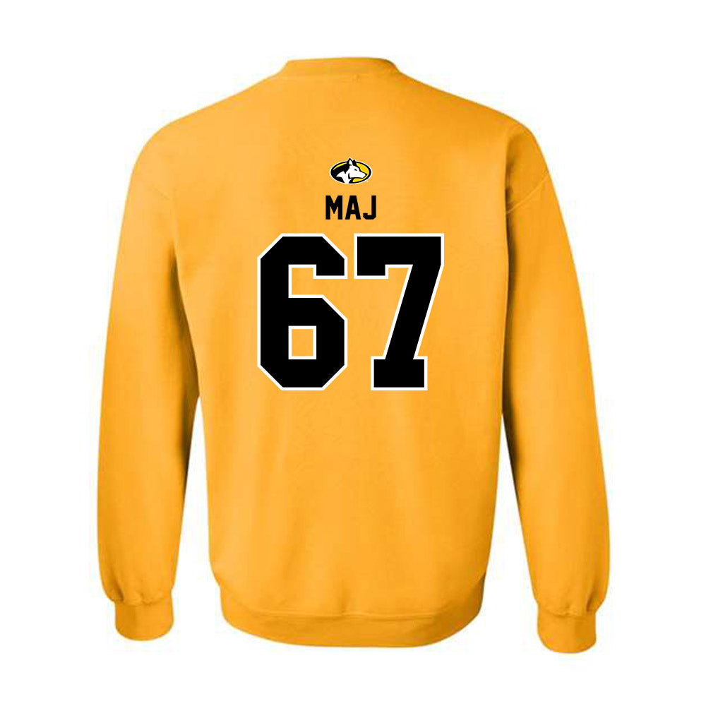 Michigan Tech - NCAA Football : Max Maj - Generic Shersey Crewneck Sweatshirt-1