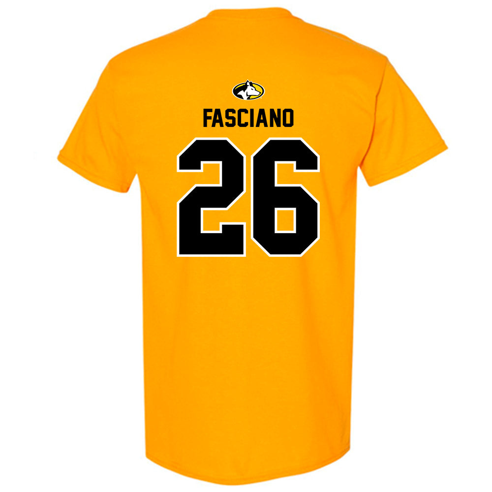 Michigan Tech - NCAA Men's Ice Hockey : Luca Fasciano - Generic Shersey T-Shirt-1