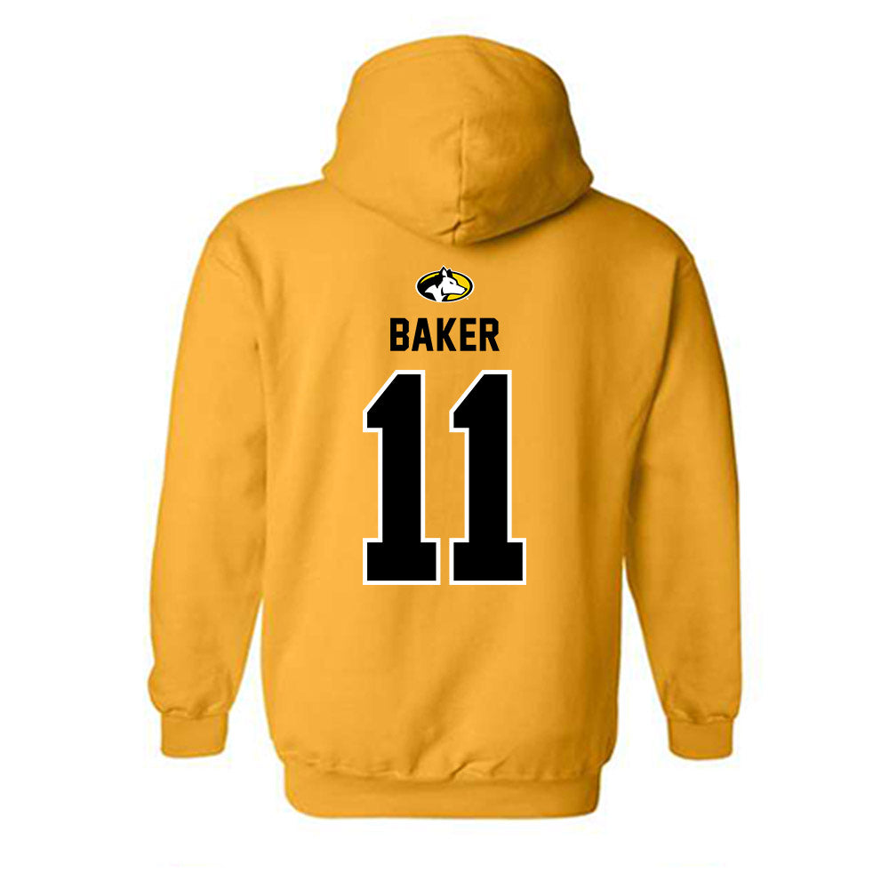 Michigan Tech - NCAA Men's Ice Hockey : Owen Baker - Generic Shersey Hooded Sweatshirt