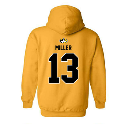 Michigan Tech - NCAA Men's Ice Hockey : Tyler Miller - Generic Shersey Hooded Sweatshirt
