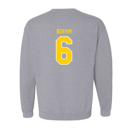 Michigan Tech - NCAA Men's Ice Hockey : Brayden Boehm - Generic Shersey Crewneck Sweatshirt-1