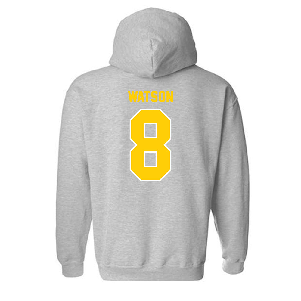 Michigan Tech - NCAA Football : Owen Watson - Generic Shersey Hooded Sweatshirt-1