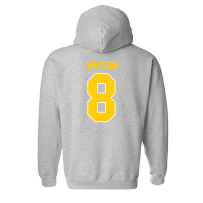 Michigan Tech - NCAA Football : Owen Watson - Generic Shersey Hooded Sweatshirt-1