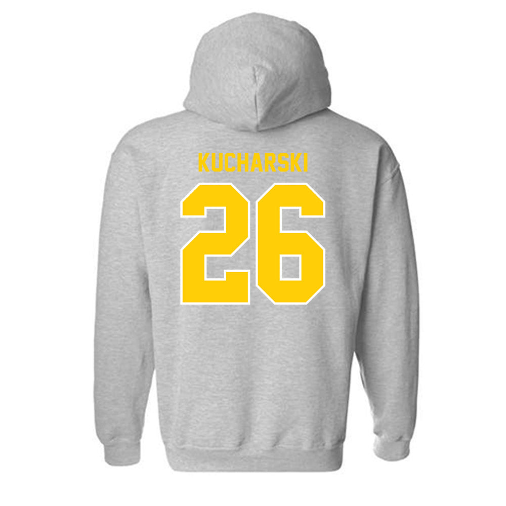 Michigan Tech - NCAA Football : Avery Kucharski - Generic Shersey Hooded Sweatshirt-1