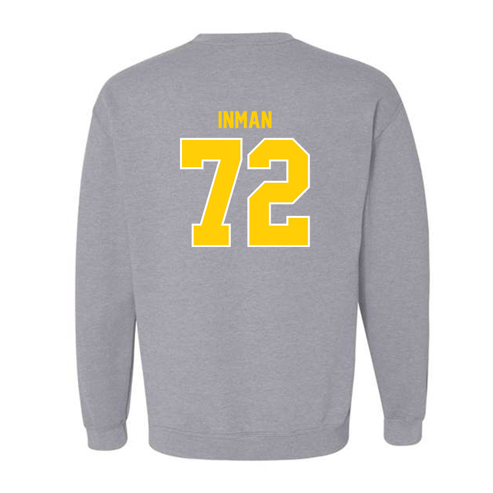 Michigan Tech - NCAA Football : Bryar Inman - Generic Shersey Crewneck Sweatshirt-1
