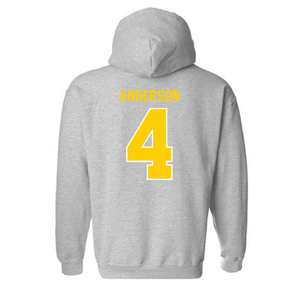 Michigan Tech - NCAA Men's Ice Hockey : Jack Anderson - Generic Shersey Hooded Sweatshirt-1