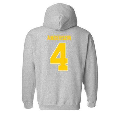 Michigan Tech - NCAA Men's Ice Hockey : Jack Anderson - Generic Shersey Hooded Sweatshirt-1