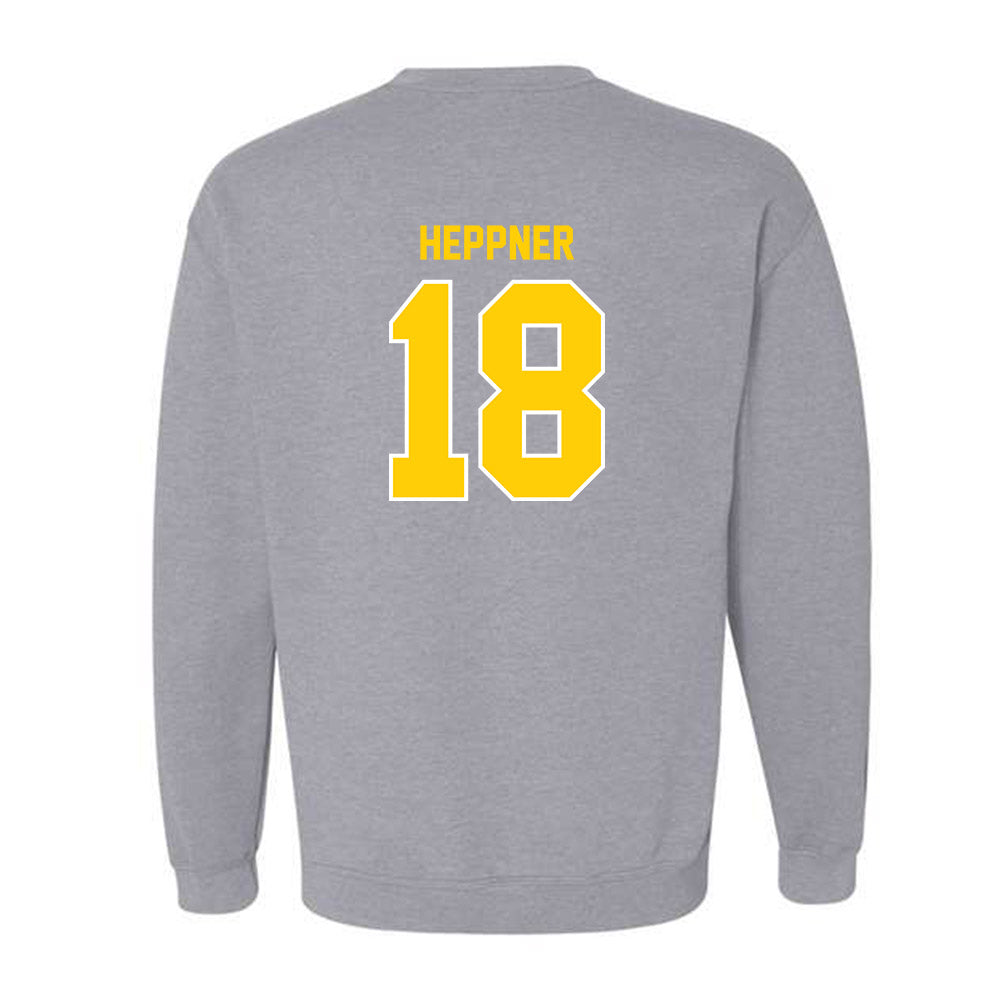 Michigan Tech - NCAA Football : Drew Heppner - Generic Shersey Crewneck Sweatshirt-1