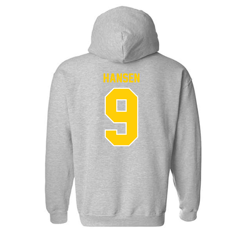 Michigan Tech - NCAA Football : MJ Hansen - Generic Shersey Hooded Sweatshirt