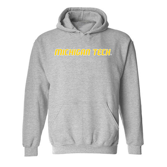 Michigan Tech - NCAA Football : Kolby Hindenach - Generic Shersey Hooded Sweatshirt