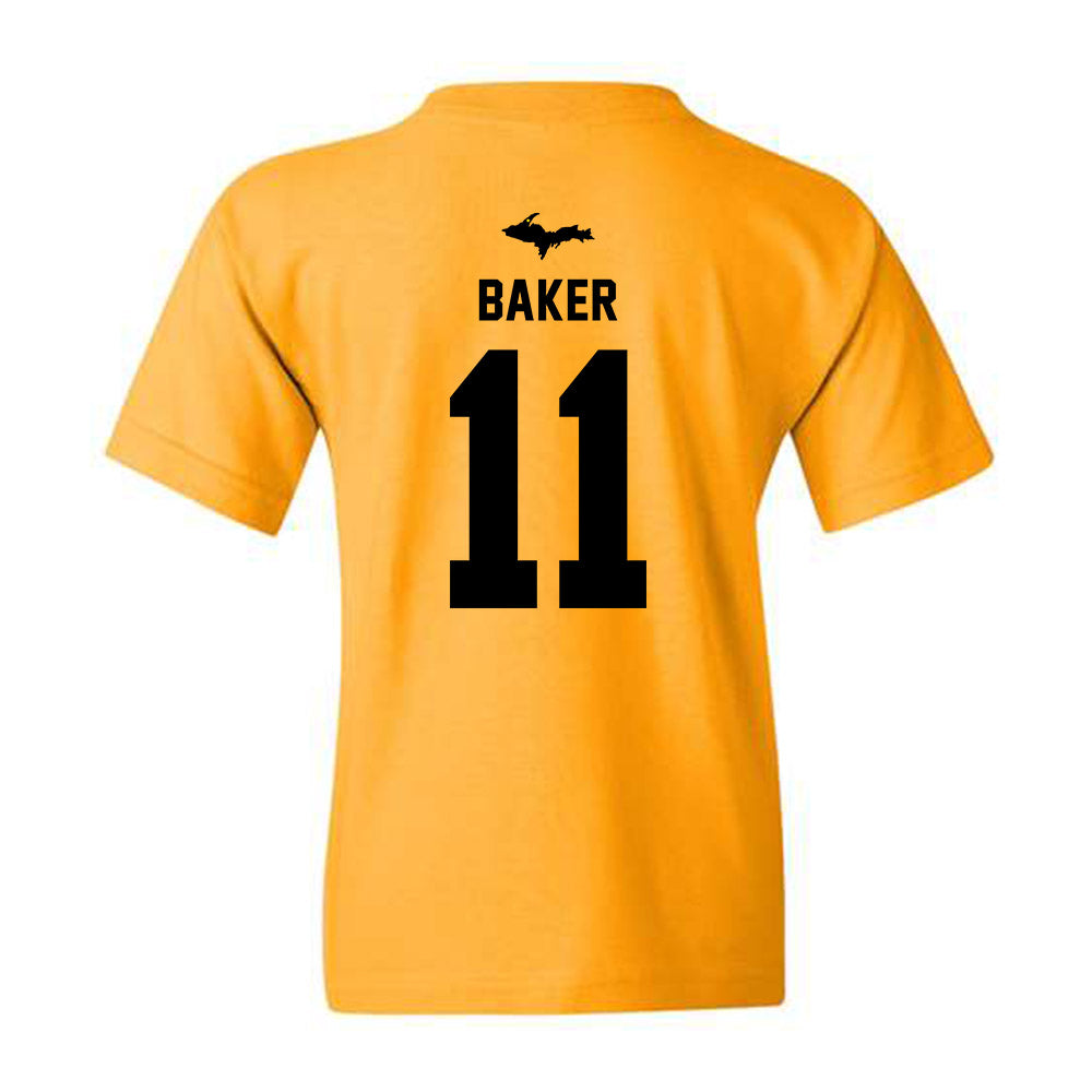 Michigan Tech - NCAA Men's Ice Hockey : Owen Baker - Generic Shersey Youth T-Shirt