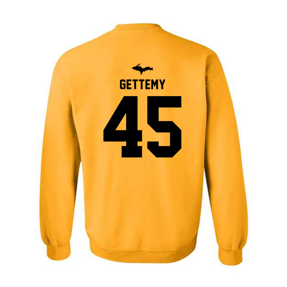 Michigan Tech - NCAA Football : Kyle Gettemy - Generic Shersey Crewneck Sweatshirt-1