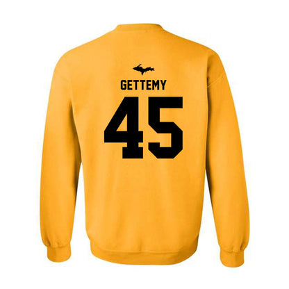 Michigan Tech - NCAA Football : Kyle Gettemy - Generic Shersey Crewneck Sweatshirt-1