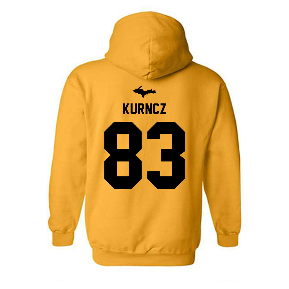 Michigan Tech - NCAA Football : Bryce Kurncz - Generic Shersey Hooded Sweatshirt