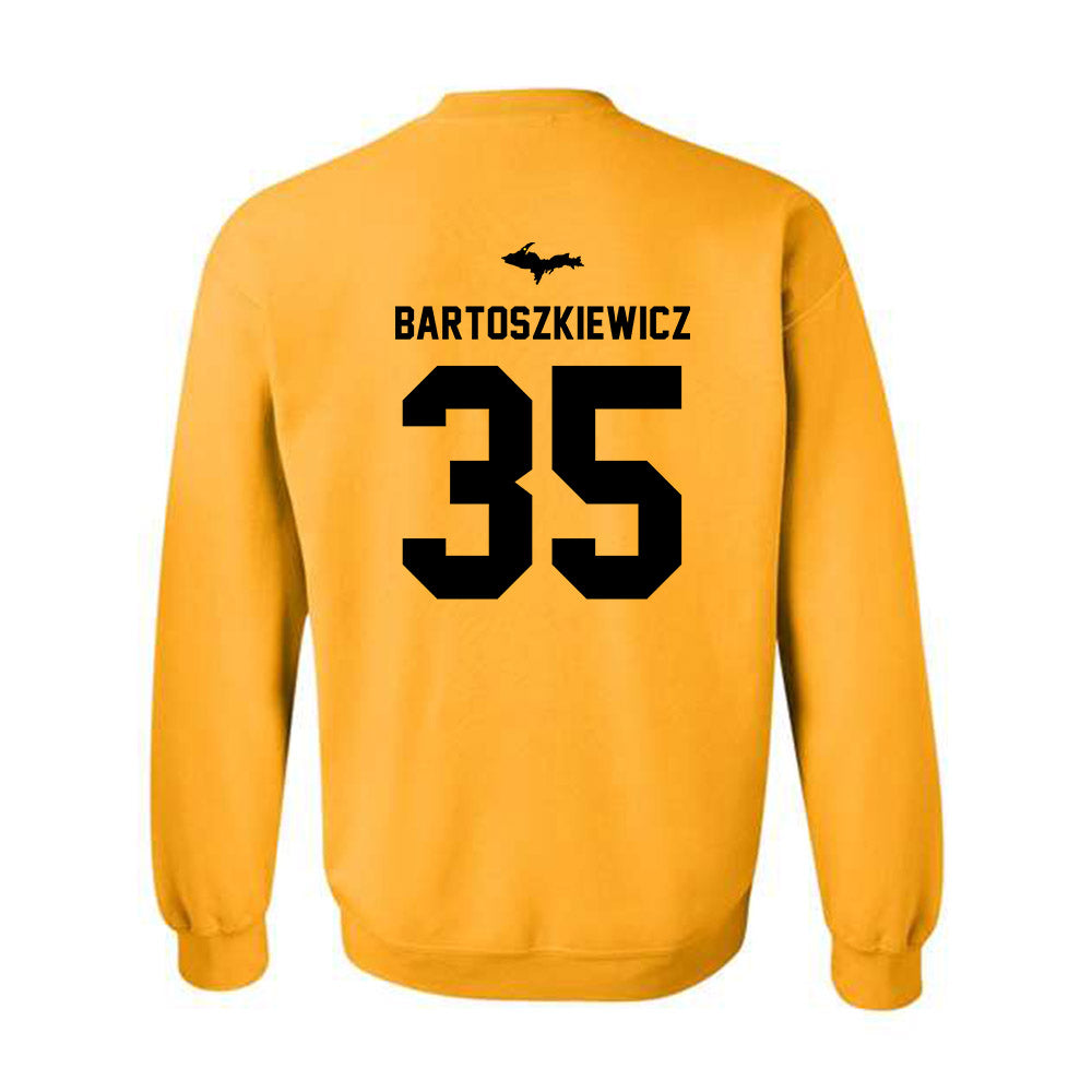Michigan Tech - NCAA Men's Ice Hockey : Owen Bartoszkiewicz - Generic Shersey Crewneck Sweatshirt-1