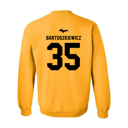 Michigan Tech - NCAA Men's Ice Hockey : Owen Bartoszkiewicz - Generic Shersey Crewneck Sweatshirt-1
