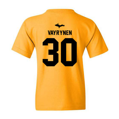 Michigan Tech - NCAA Men's Ice Hockey : Max Vayrynen - Generic Shersey Youth T-Shirt