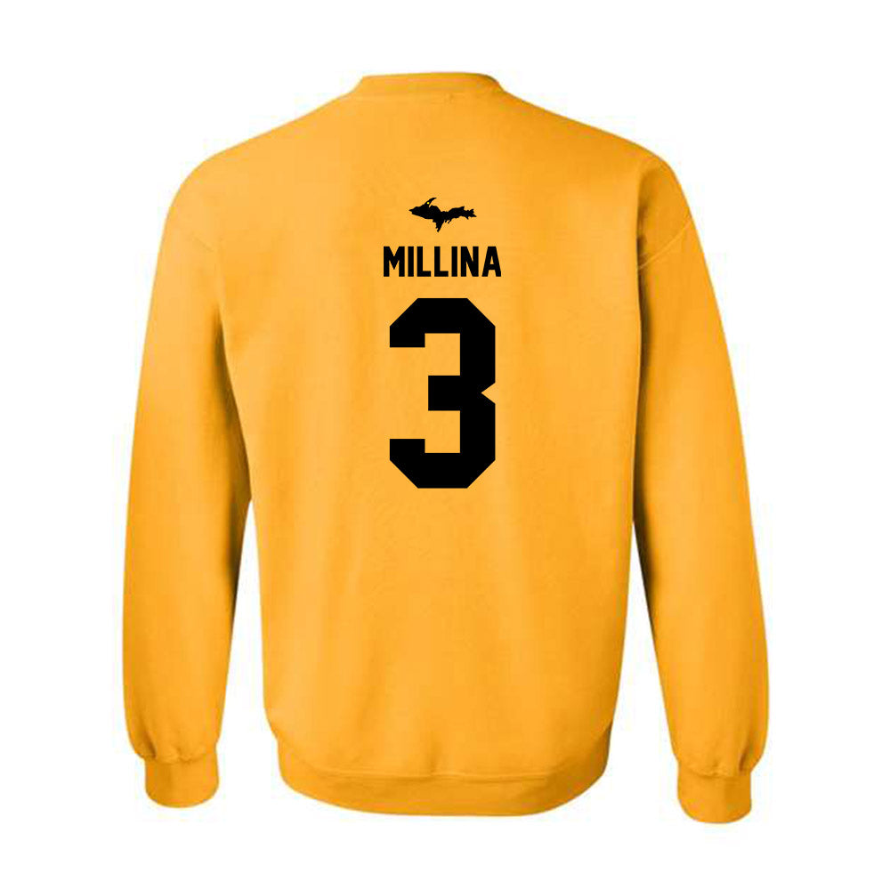 Michigan Tech - NCAA Women's Soccer : Allie Millina - Generic Shersey Crewneck Sweatshirt