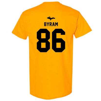 Michigan Tech - NCAA Football : Connor Byram - Generic Shersey T-Shirt-1