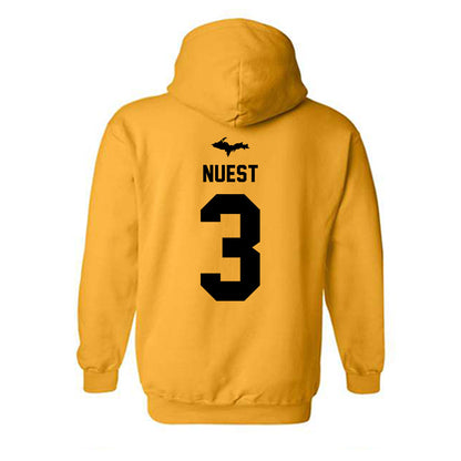 Michigan Tech - NCAA Women's Basketball : Dani Nuest - Generic Shersey Hooded Sweatshirt-1