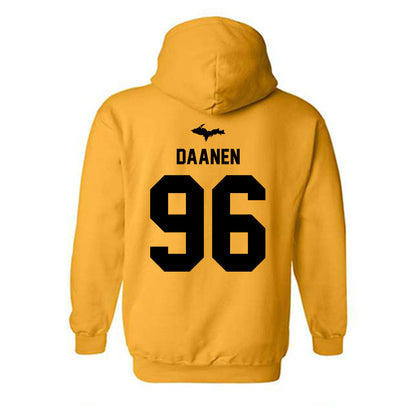 Michigan Tech - NCAA Football : James Daanen - Generic Shersey Hooded Sweatshirt