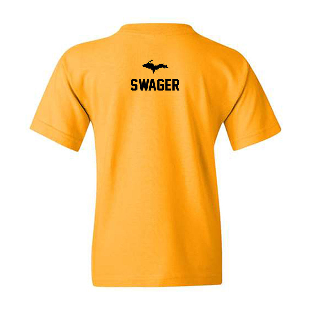 Michigan Tech - NCAA Men's Cross Country : Zebedee Swager - Generic Shersey Youth T-Shirt-1