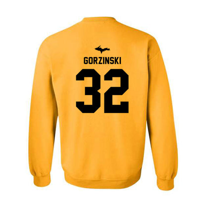 Michigan Tech - NCAA Football : Luke Gorzinski - Generic Shersey Crewneck Sweatshirt