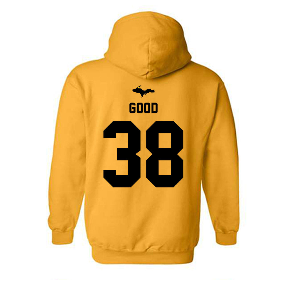 Michigan Tech - NCAA Football : Dionte' Good - Generic Shersey Hooded Sweatshirt