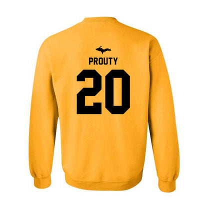Michigan Tech - NCAA Men's Ice Hockey : Joe Prouty - Generic Shersey Crewneck Sweatshirt-1