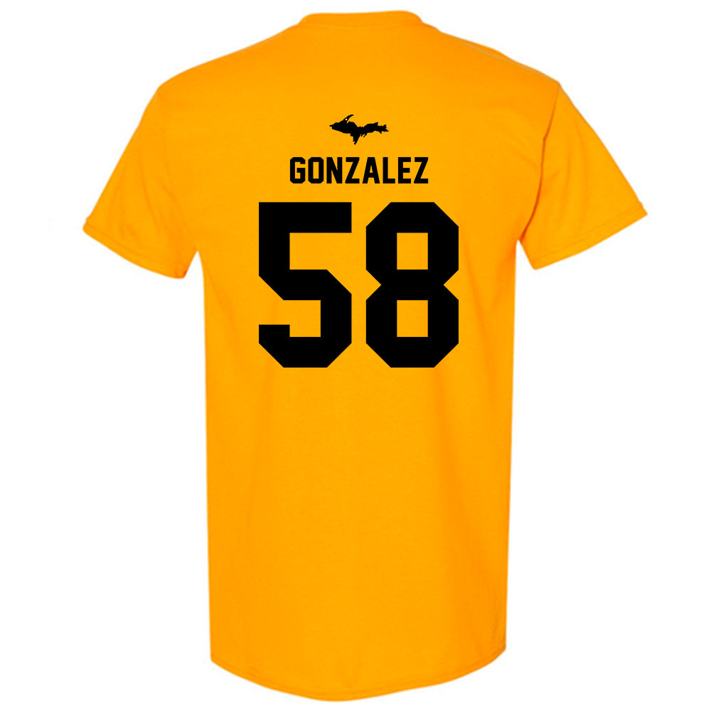 Michigan Tech - NCAA Football : Adrian Gonzalez - Generic Shersey T-Shirt-1