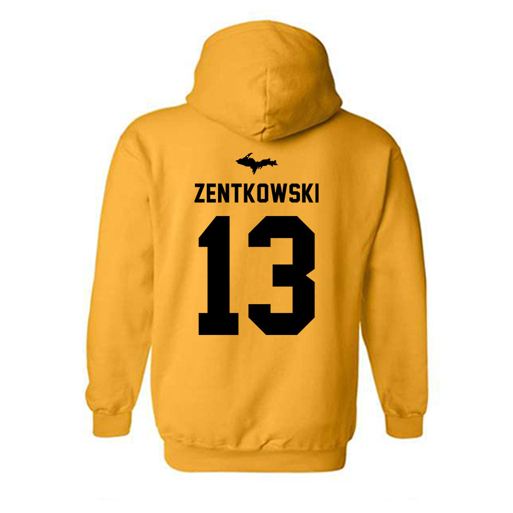 Michigan Tech - NCAA Women's Basketball : Kloe Zentkowski - Generic Shersey Hooded Sweatshirt