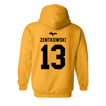 Michigan Tech - NCAA Women's Basketball : Kloe Zentkowski - Generic Shersey Hooded Sweatshirt