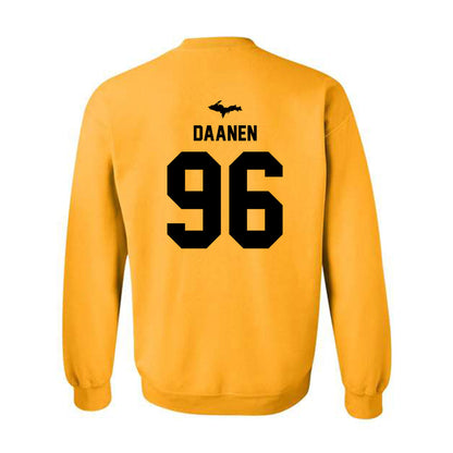 Michigan Tech - NCAA Football : James Daanen - Generic Shersey Crewneck Sweatshirt