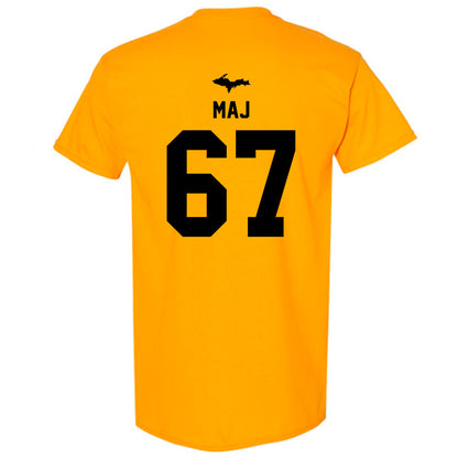 Michigan Tech - NCAA Football : Max Maj - Generic Shersey T-Shirt-1
