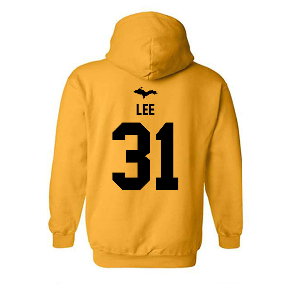 Michigan Tech - NCAA Men's Ice Hockey : Bryant Lee - Generic Shersey Hooded Sweatshirt