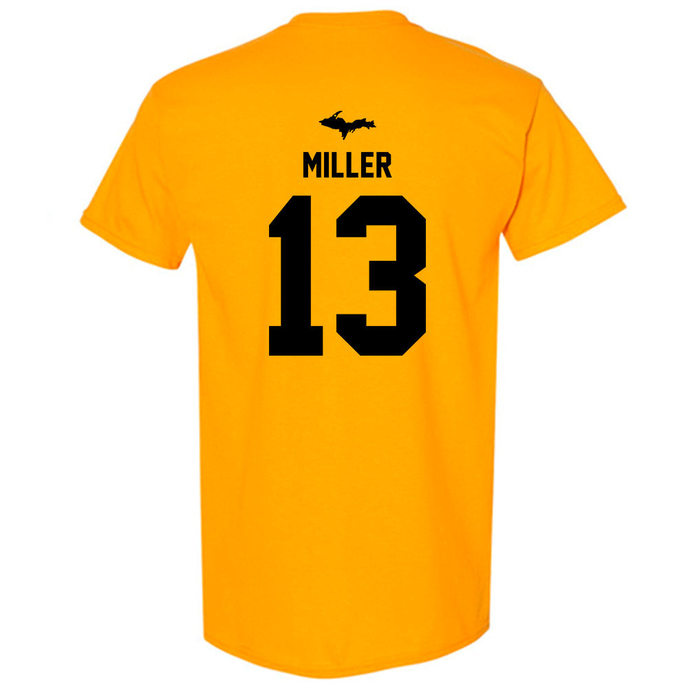 Michigan Tech - NCAA Men's Ice Hockey : Tyler Miller - Generic Shersey T-Shirt