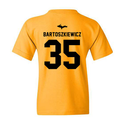 Michigan Tech - NCAA Men's Ice Hockey : Owen Bartoszkiewicz - Generic Shersey Youth T-Shirt-1