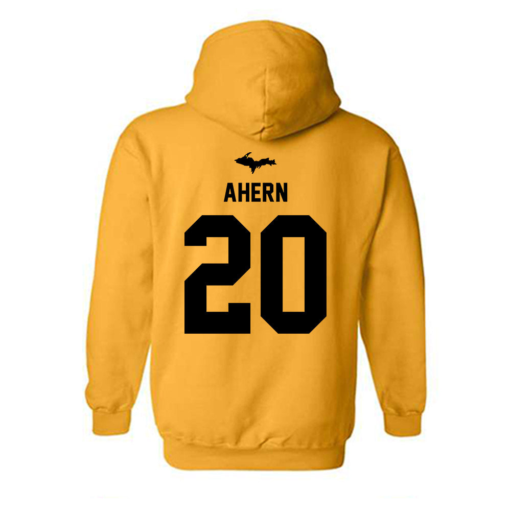 Michigan Tech - NCAA Football : Sam Ahern - Generic Shersey Hooded Sweatshirt