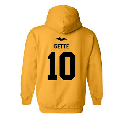 Michigan Tech - NCAA Women's Soccer : Olivia Gette - Generic Shersey Hooded Sweatshirt-1