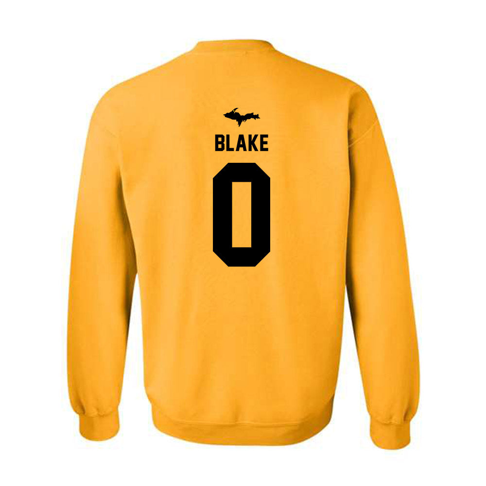 Michigan Tech - NCAA Football : Dashiel Blake - Generic Shersey Crewneck Sweatshirt-1