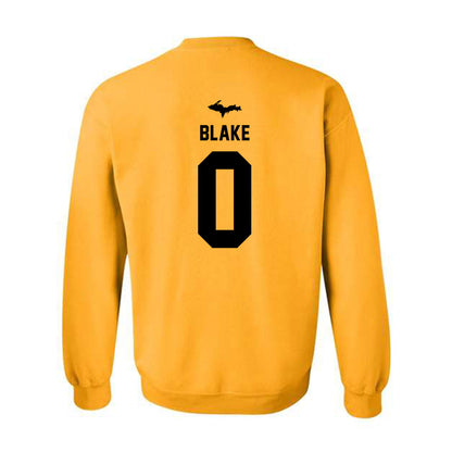 Michigan Tech - NCAA Football : Dashiel Blake - Generic Shersey Crewneck Sweatshirt-1
