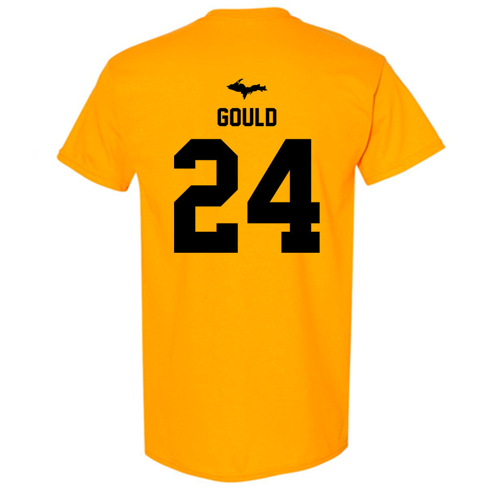 Michigan Tech - NCAA Men's Ice Hockey : Rylan Gould - Generic Shersey T-Shirt-1