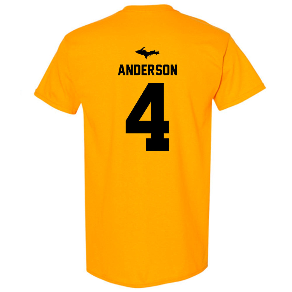Michigan Tech - NCAA Men's Ice Hockey : Jack Anderson - Generic Shersey T-Shirt-1